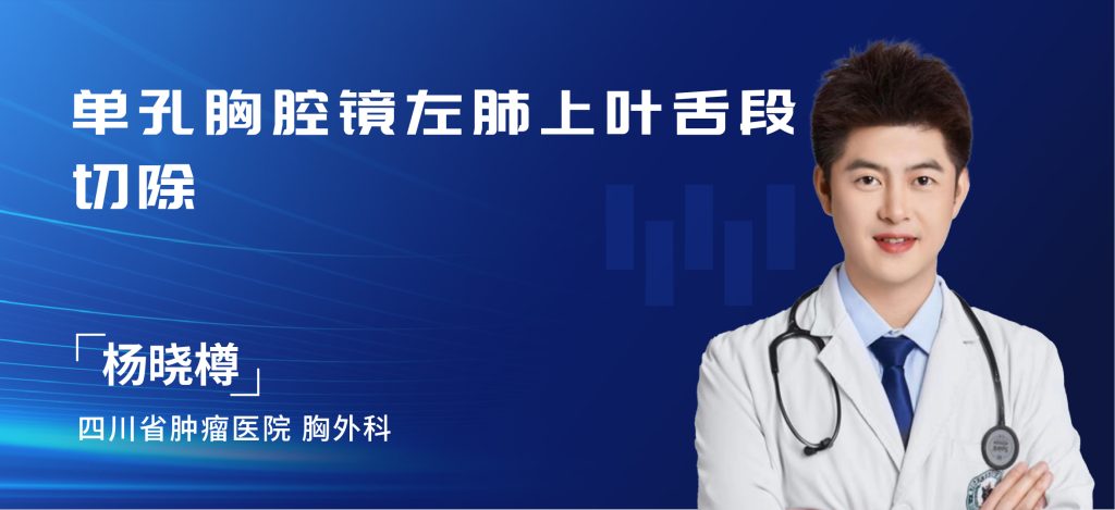 杨晓樽  单孔胸腔镜左肺上叶舌段切除-外科技术网